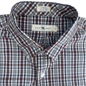ONWARD RESERVE non iron classic fit  PLAID dress shirt men’s size XL